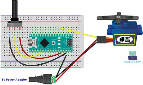 arduino nano servo motor diagram